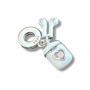 Airpods Music Lover S925 Sterling Silver, Pandora Moments Compatible Charm